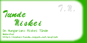 tunde miskei business card